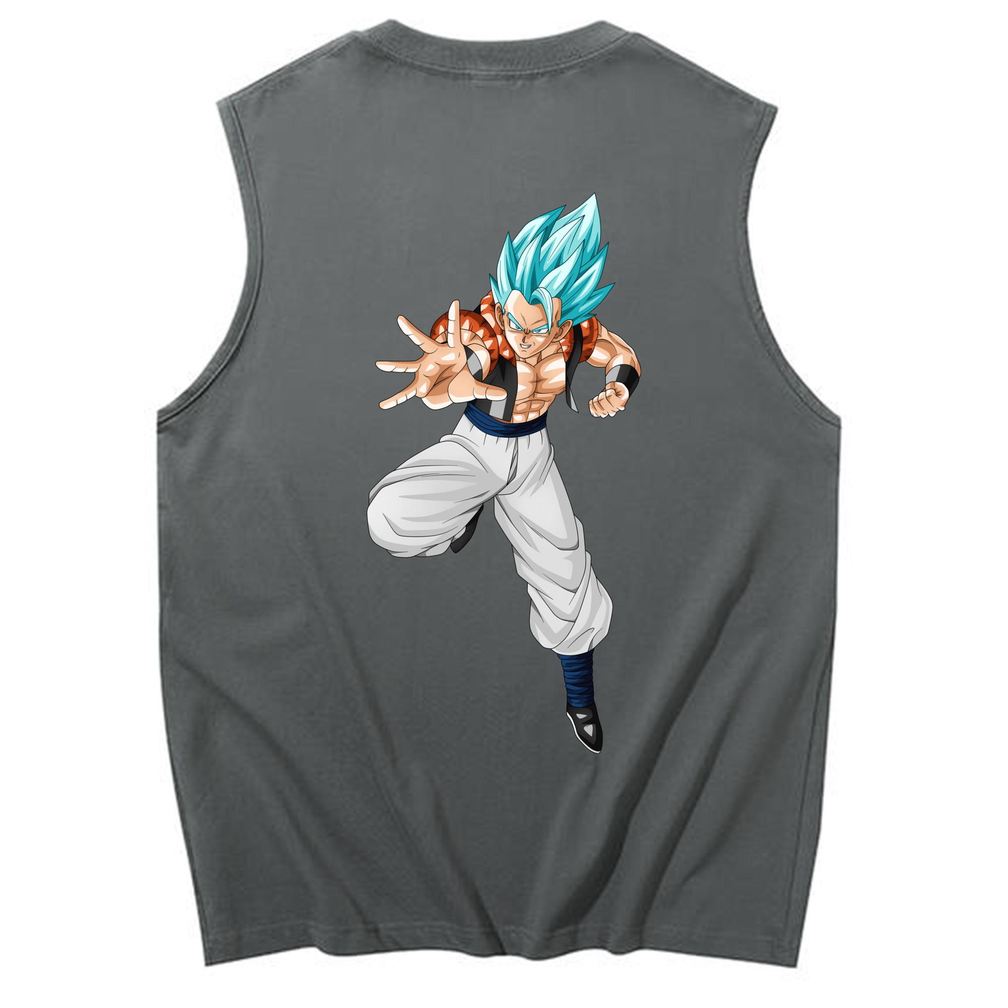 （画像用） ドラゴンボール ベジータ四世（Bejīta Yonsei）DRAGON BALL Vegeta IV コットン100％タンクトップ（背面プリント）